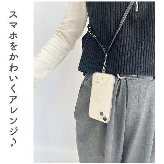 【現貨】illusie300 一組4入可愛動物造型手機掛繩墊片 北極熊 長尾山雀 固定片 吊繩掛片 夾片 無黏貼-細節圖4