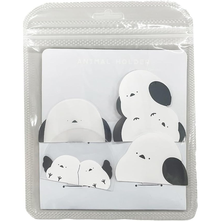 【現貨】illusie300 一組4入可愛動物造型手機掛繩墊片 北極熊 長尾山雀 固定片 吊繩掛片 夾片 無黏貼-規格圖9