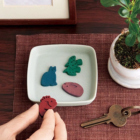 【現貨】SOU SOU×千趣會 紋樣造型印香 香氛袋 香袋 附香座 一組5入 不須打篆♡萌獸動物園♡-細節圖2