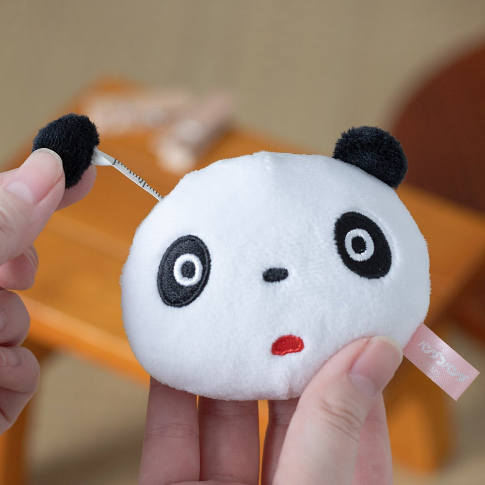 【現貨】橡子共和國  熊貓家族 小熊貓胖胖絨毛娃娃造型捲尺 布尺 軟尺 量尺 宮崎駿 吉卜力 ♡萌獸動物園♡-細節圖3