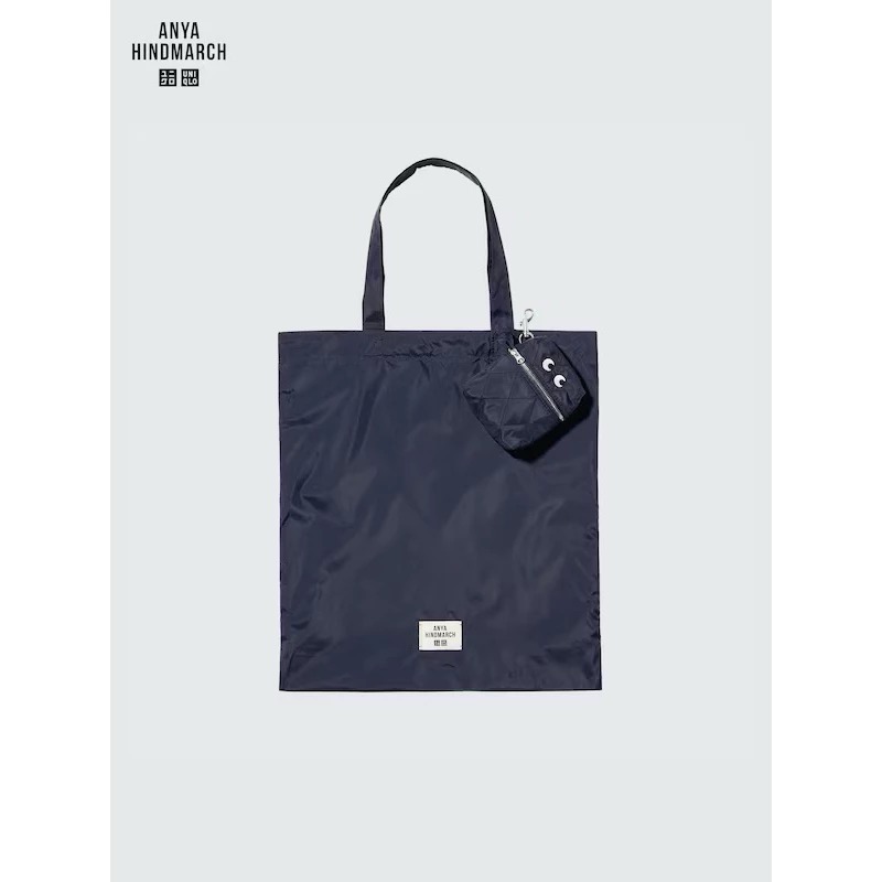 【現貨】UNIQLO×ANYA Hindmarch小眼睛可收納托特包 購物袋 環保袋♡萌獸動物園♡-細節圖3