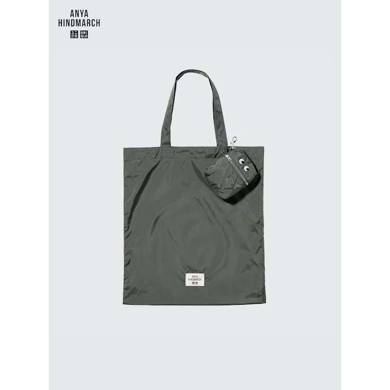 【現貨】UNIQLO×ANYA Hindmarch小眼睛可收納托特包 購物袋 環保袋♡萌獸動物園♡-規格圖5