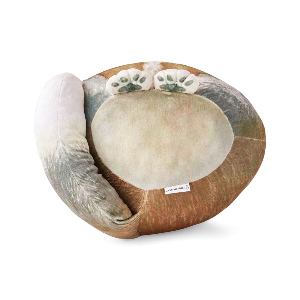 【預購】FELISSIMO×YOU+MORE! 厭世藏狐Q彈抱枕 狐狸 動物造型♡萌獸動物園♡-細節圖3