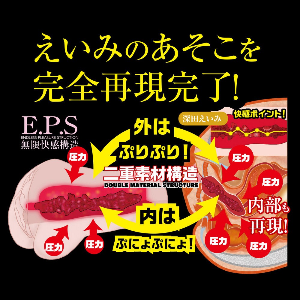 NPG 名器的証明 No.012深田詠美 男用自慰套  飛機杯  情趣玩具 日本女優名器 真人倒模飛機杯-細節圖5