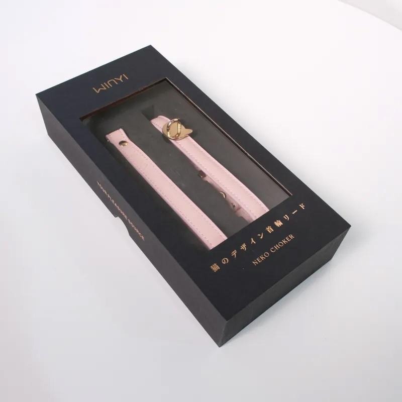 WINYI 喵喵造型情趣牽引項圈 櫻花粉 曜石黑 犬奴 主奴調教 調教專用 情趣用品 成人玩具 Tidal.潮汐情趣-細節圖7