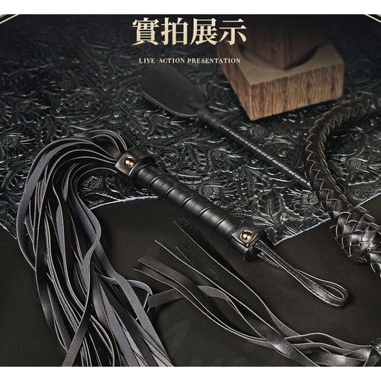 SM調教鞭 黑煞女王鞭 皮革散鞭  BDSM 情趣用品 特殊調情 束縛玩具  調教 綑綁 情趣皮鞭 Tidal.潮汐情趣-細節圖3