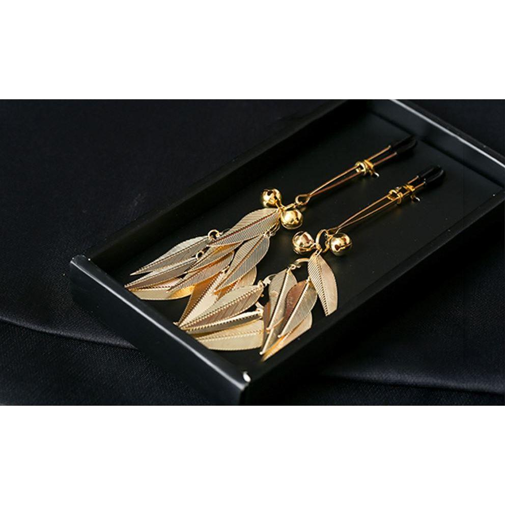 SM調教 乳頭刺激調情乳夾 巴洛克柳葉 乳頭刺激  乳房按摩 束縛玩具 乳飾 情趣配件 BDSM Tidal.潮汐情趣-細節圖8