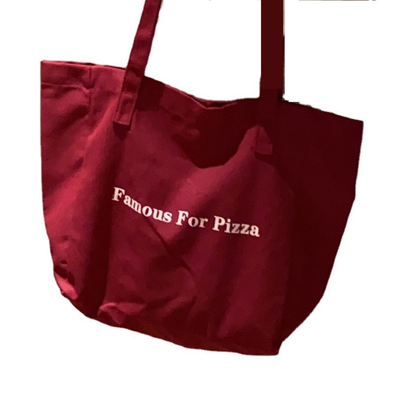 【TIDE.EF】 包包 單肩包字母帆布包包 女 夏季2022新款潮时尚紫色托特包百搭大容量 购物袋包-細節圖7