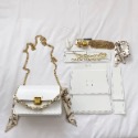 ［tide.ef]H-新復古格紋小方包 diy材料包 手工縫製鎖 扣百搭單肩包包節日禮物 包包 手提包-規格圖10