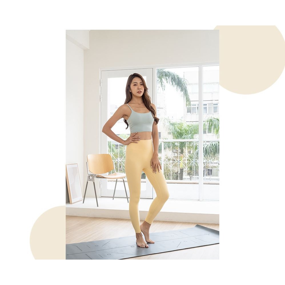 【桃尻MOMOSIRI】 萊卡高彈瑜珈褲 九分褲 無尷尬線 瑜珈褲 運動緊身褲 彈力褲 健身褲 跑步 健身 重訓-細節圖5