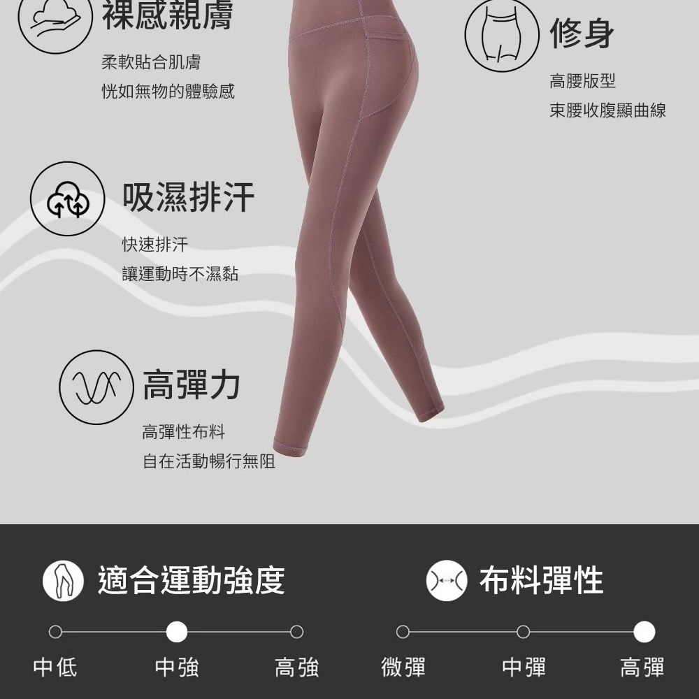 【桃尻MOMOSIRI】 無尷尬線瑜珈 瑜珈褲 訓練緊身褲 高腰瑜珈褲 彈力褲 健身褲 跑步健身 超彈力 重訓-細節圖2
