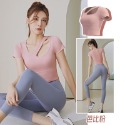 【桃尻MOMOSIRI】BRATOP 帶胸墊運動上衣 運動內衣 瑜珈上衣 健身 運動 普拉提斯 瑜珈 休閒上衣-規格圖5