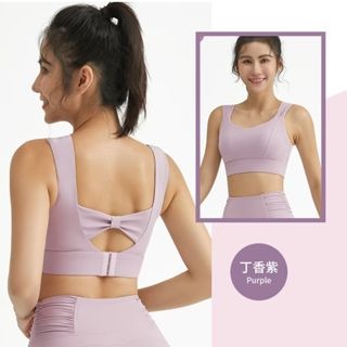 【桃尻MOMOSIRI】蝴蝶美背運動內衣 一體式罩杯 固定式罩杯 瑜伽 跑步 美背 運動內衣 運動健身背心 防震 集中-細節圖5