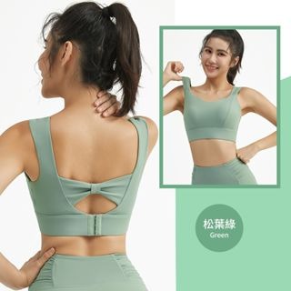 【桃尻MOMOSIRI】蝴蝶美背運動內衣 一體式罩杯 固定式罩杯 瑜伽 跑步 美背 運動內衣 運動健身背心 防震 集中-細節圖6