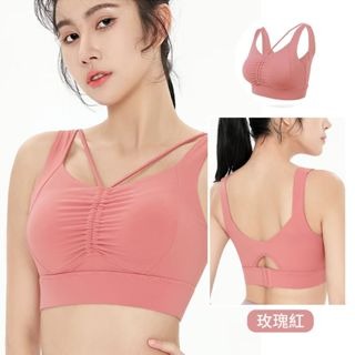 【桃尻MOMOSIRI】祼感瑜珈運動內衣 一體式罩杯 固定式罩杯 健身 瑜伽 跑步 美背 運動內衣 背心 防震 集中-細節圖5