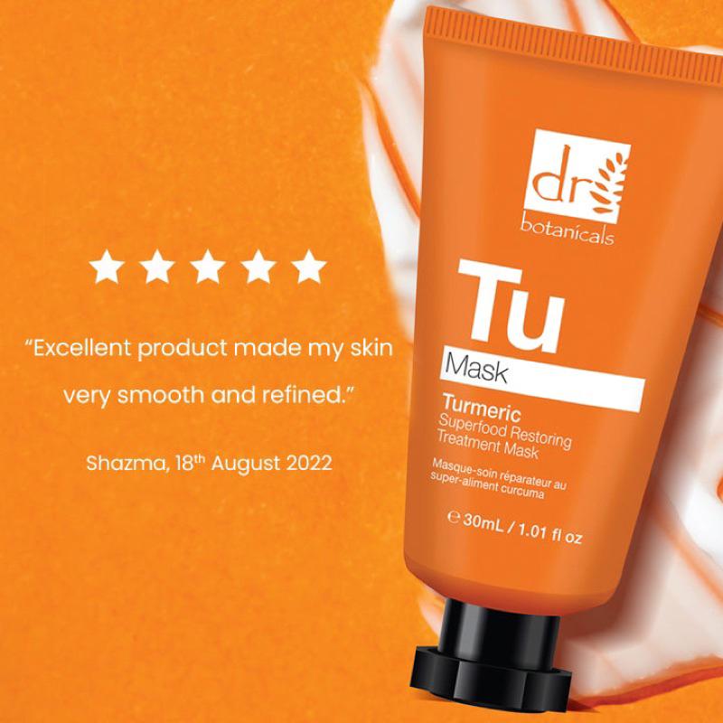 Dr Botanicals Turmeric Superfood植物醫生薑黃超級食物修復面膜美白30ml-細節圖3