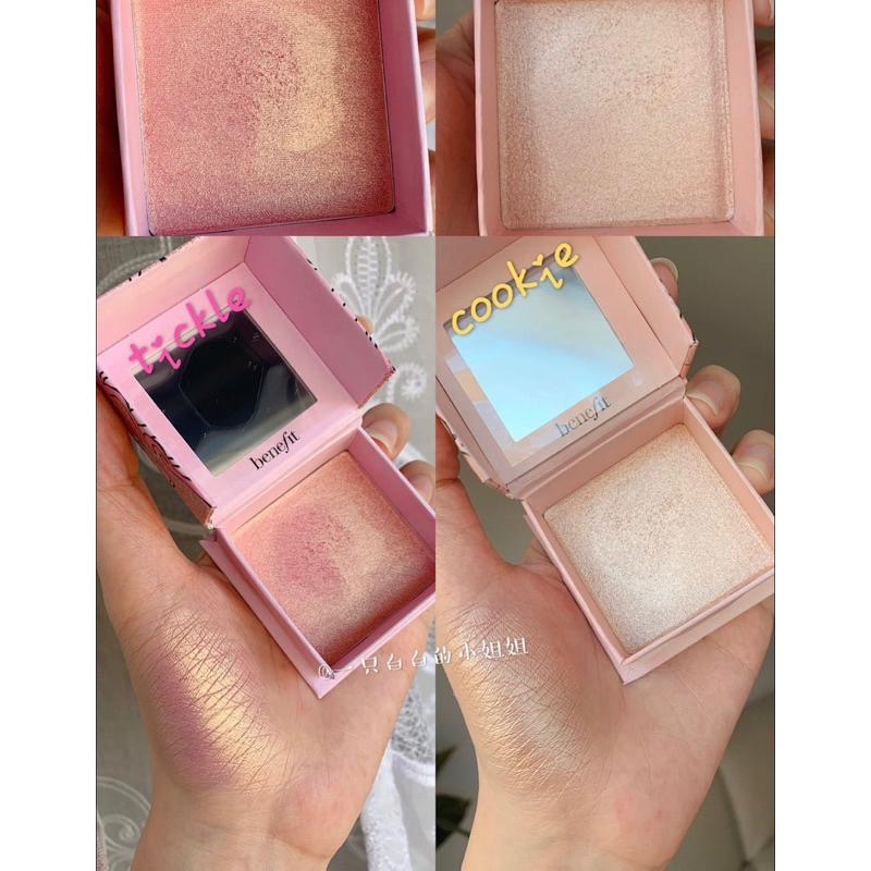 現貨Benefit貝玲妃粉金艷炫光香檳金蒲公英打亮蜜粉餅高光餅乾珠光金光提亮腮紅修容cookie 8g-細節圖2