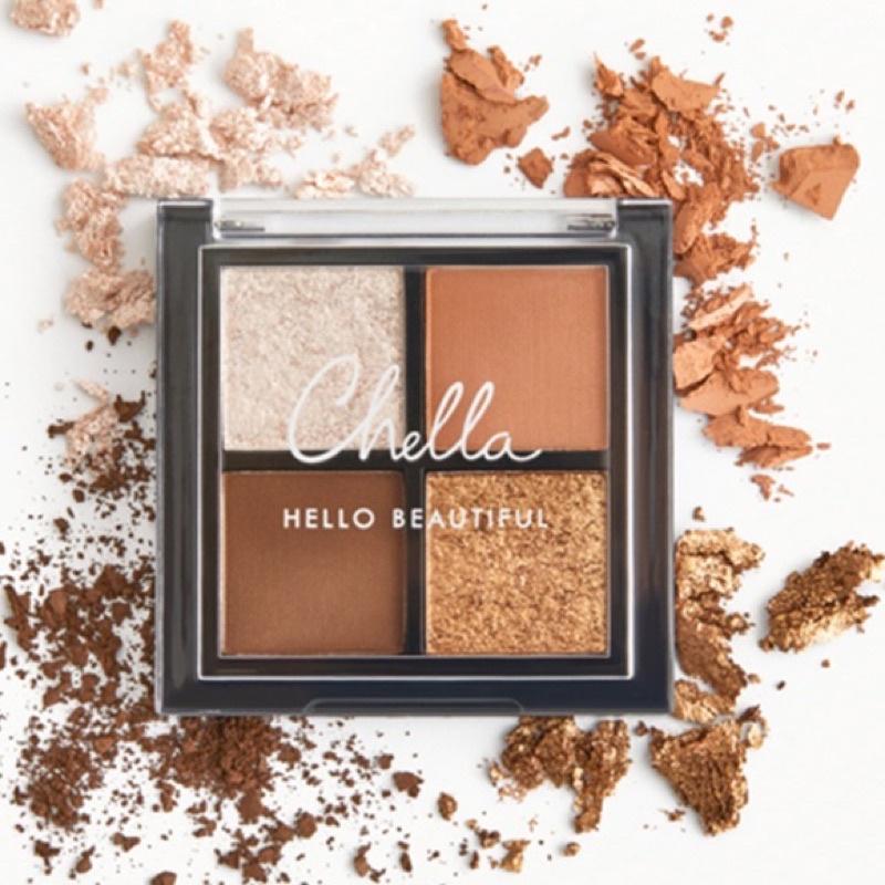 現貨 美國🇺🇸 Chella La Vie Eyeshadow Quad旅行裝大地色百搭閃片眼影四色-細節圖3