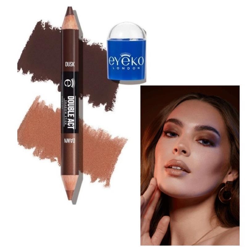 現貨Eyeko London Double Act 陰影棒雙頭打亮眼影棒筆dawn dusk 彩妝筆立體眼線筆陰影-細節圖8