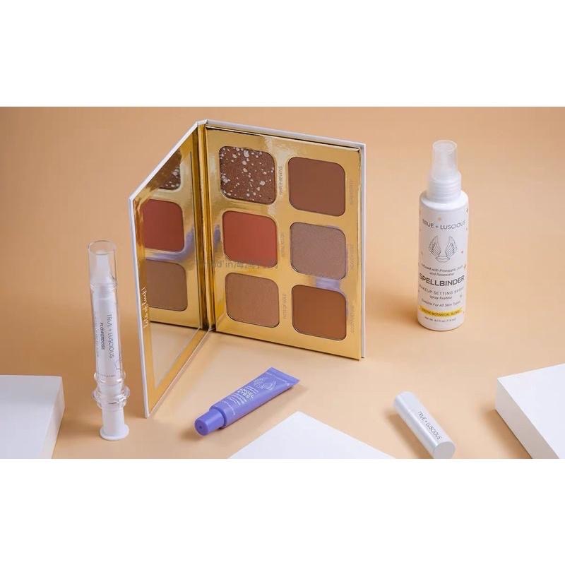 美國現貨true + luscious lucky glow bronze palette多功能盤眼影腮紅陰影打亮修容盤-細節圖4