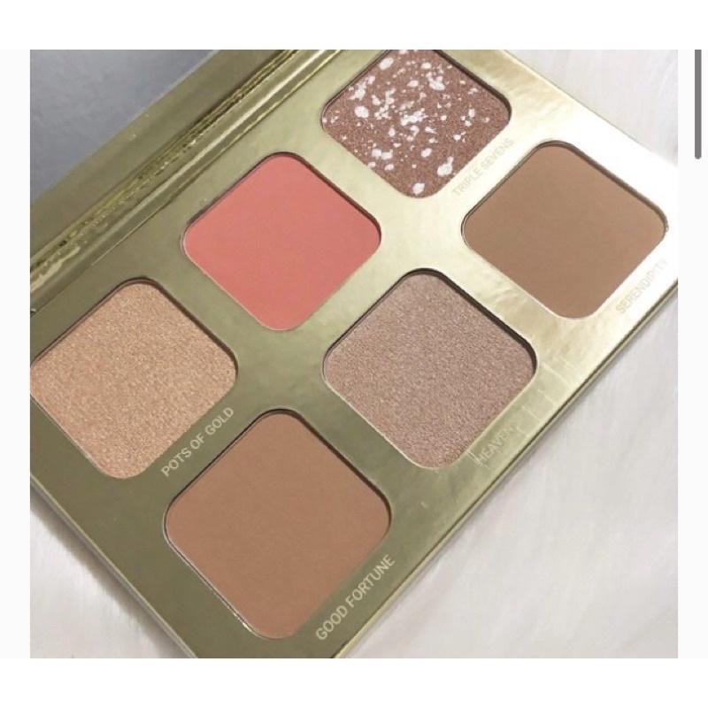 美國現貨true + luscious lucky glow bronze palette多功能盤眼影腮紅陰影打亮修容盤-細節圖7