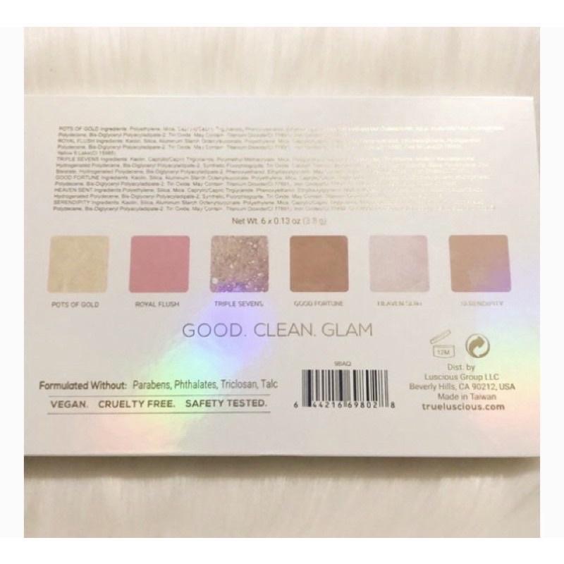美國現貨true + luscious lucky glow bronze palette多功能盤眼影腮紅陰影打亮修容盤-細節圖9