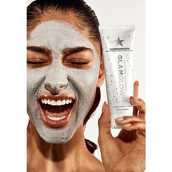 美國代購現貨Glamglow SuperSmooth 高嶺土深層清潔祛痘 磨砂5 分鐘面膜去角質二合一兩用潔面乳洗面乳-細節圖2
