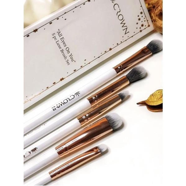 現貨 美國🇺🇸CROWN 眼部刷具 5件組套裝all eyes on you brush set眼影刷 暈染刷子 化妝刷-細節圖2