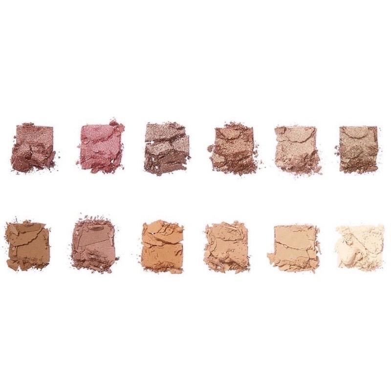 現貨illamasqua 12色眼影盤Unveiled Artistry Palette裸色革命啞光珠光乾燥玫瑰粉-細節圖3