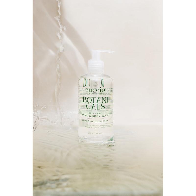 美國代購現貨Cuccio somatology香檀木鼠尾草植物手部及身體沐浴露236ml 洗手乳香氛沐浴乳spa-細節圖4