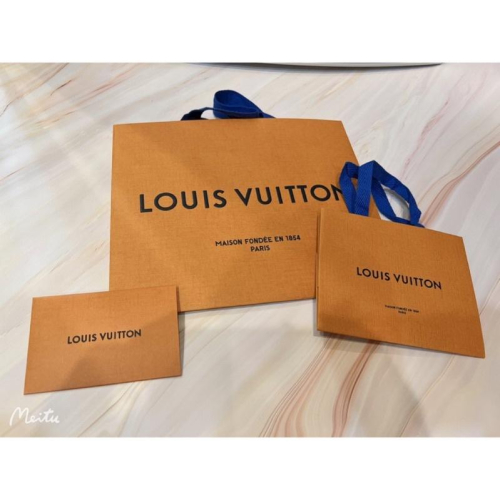 Louis Vuitton 路易威登 LV 專櫃紙袋 精品正貨紙袋 紙袋包裝袋 小卡片 紙卡