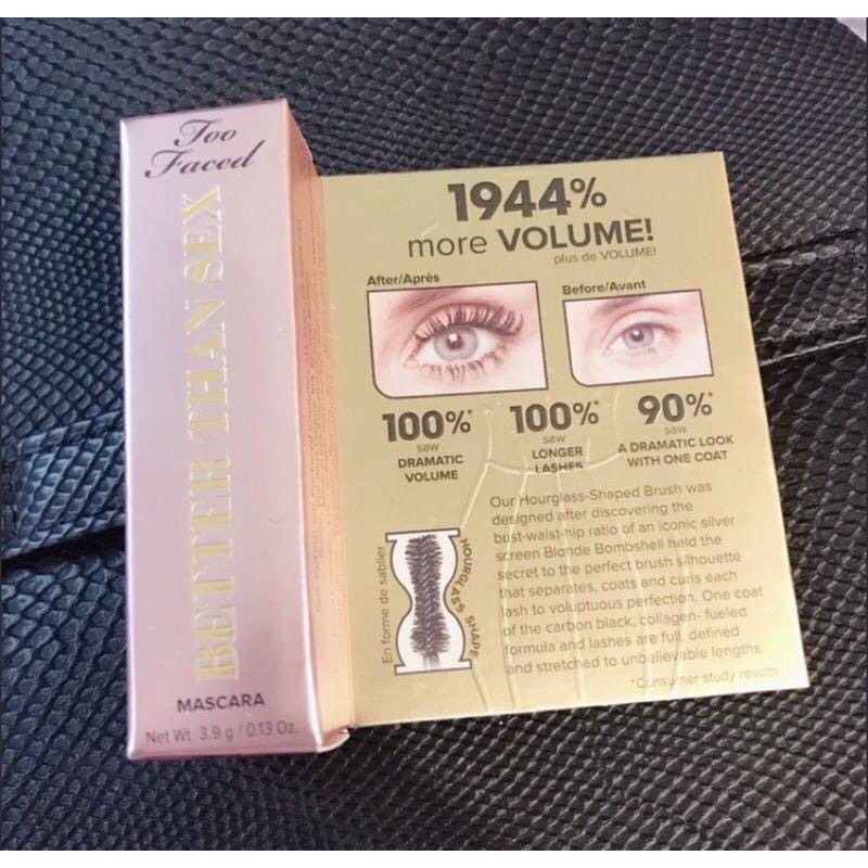 現貨🇺🇸Too Faced 睫毛膏 Better than sex 美國購入正品 聖誕裝飾包裝精巧版 3.9g限量迷你版-細節圖5