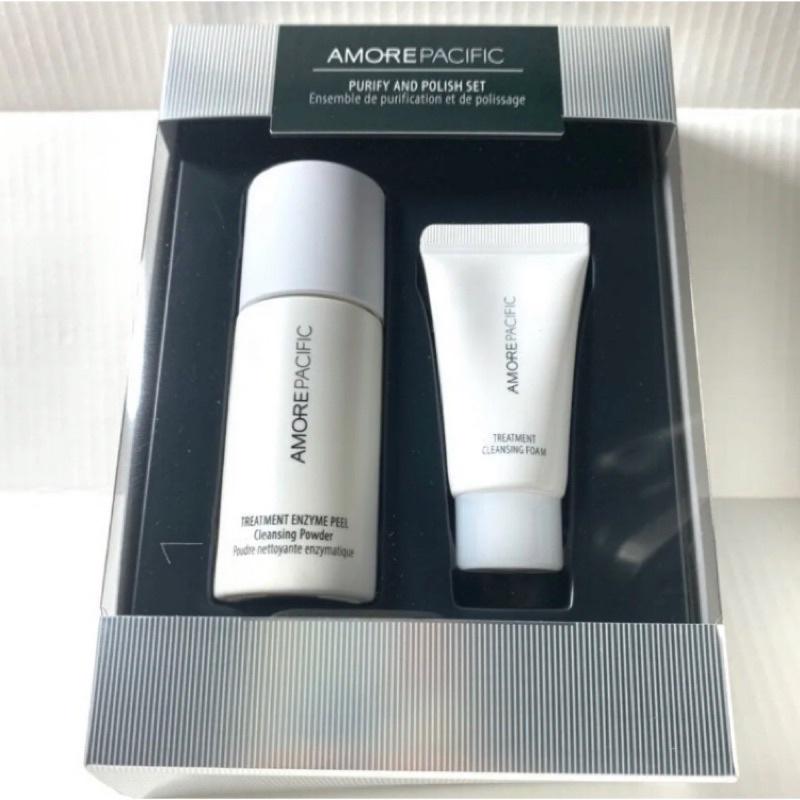 現貨 韓國愛茉莉太平洋amorepacific潔顏粉 綠茶潔面乳超值套裝 雪花秀姐妹品牌 韓國製精華保濕泡沫洗面乳-細節圖2