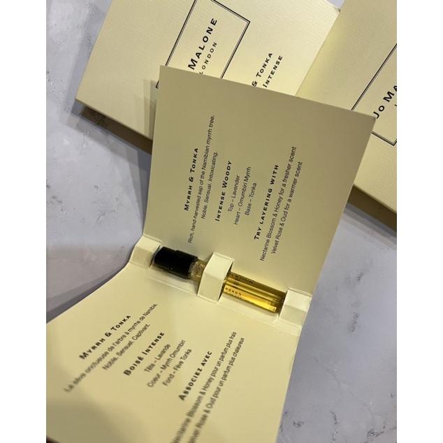 現貨Jo Malone 祖馬龍沒藥與零陵香Myrrh & Tonka 古龍水1.5ml可噴式原廠試管香水小香旅行裝試用裝-細節圖2
