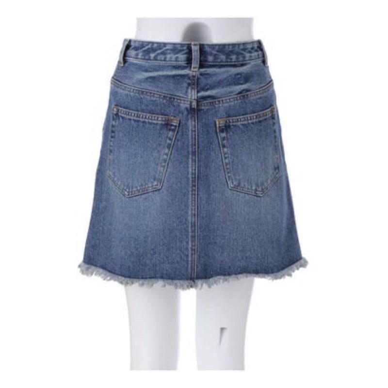 [全新 現貨］吊牌未拆 日本🇯🇵MURUA刺繡牛仔裙 短裙 正品-細節圖3