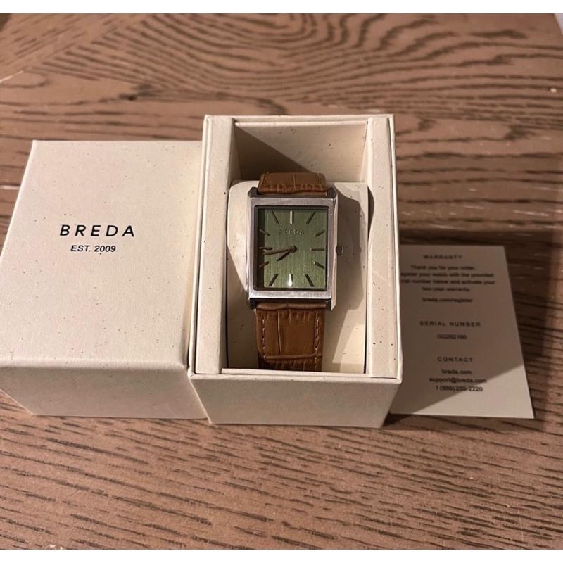 BREDA  Virgil手錶文青男表鱷魚壓花皮革錶帶中性錶-細節圖3