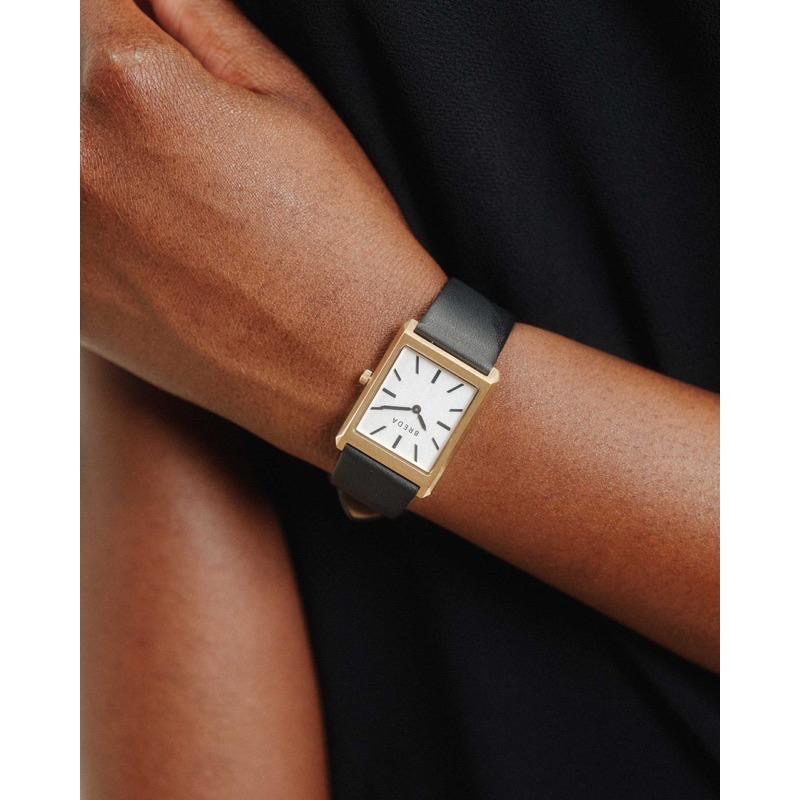 BREDA  Virgil手錶文青男表鱷魚壓花皮革錶帶中性錶-細節圖5