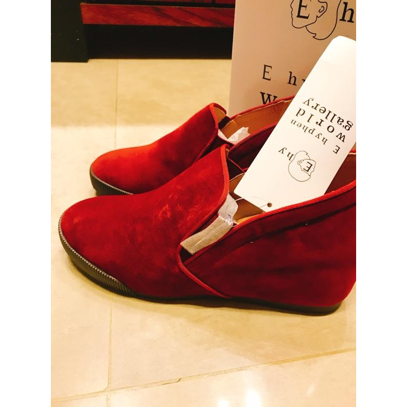 E hyphen world gallery bonbon中村里砂 正品全新鞋靴子內增高短靴雪靴earth music-細節圖2