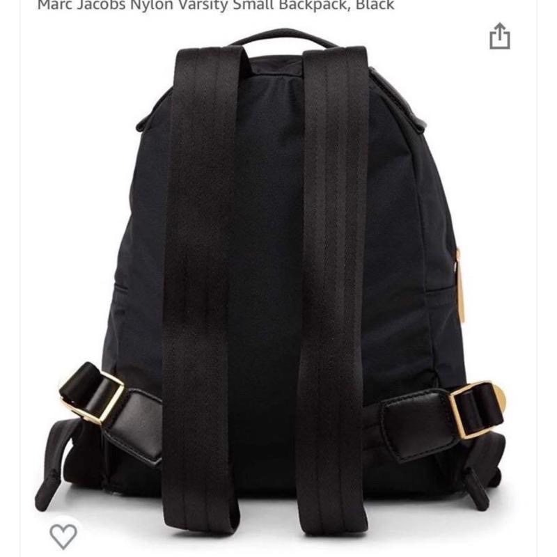 美國代購直送 MJ Marc Jacobs尼龍後背包小號 隨身包 黑色旅遊包提把-細節圖2