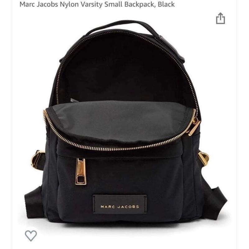 美國代購直送 MJ Marc Jacobs尼龍後背包小號 隨身包 黑色旅遊包提把-細節圖3