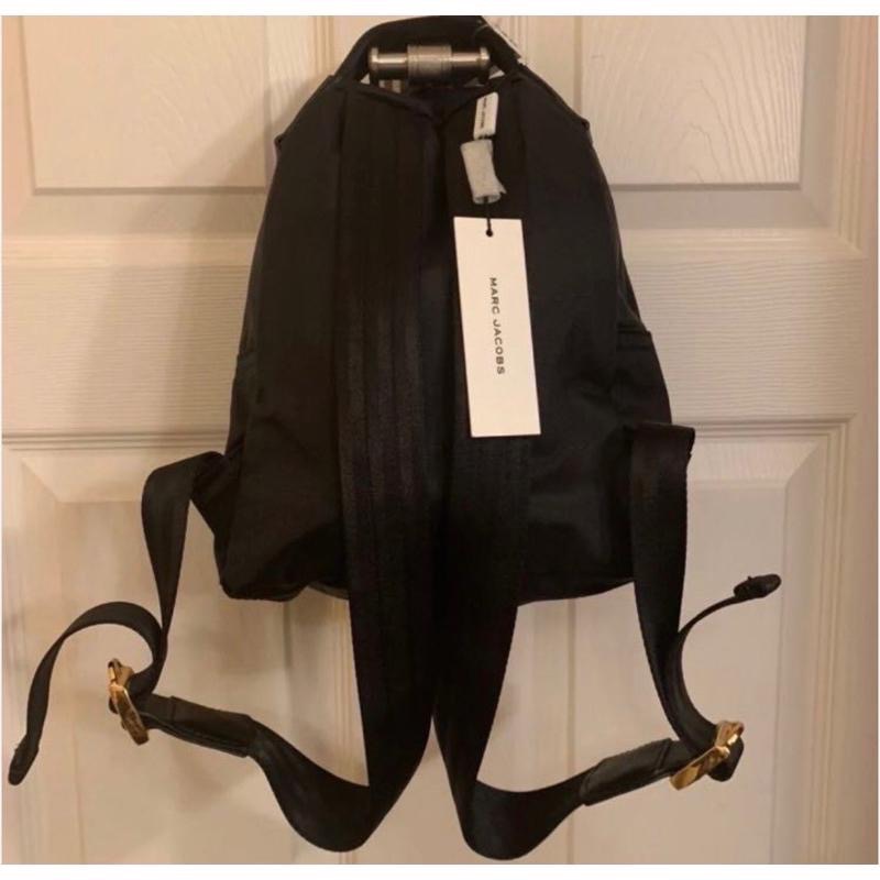 美國代購直送 MJ Marc Jacobs尼龍後背包小號 隨身包 黑色旅遊包提把-細節圖7