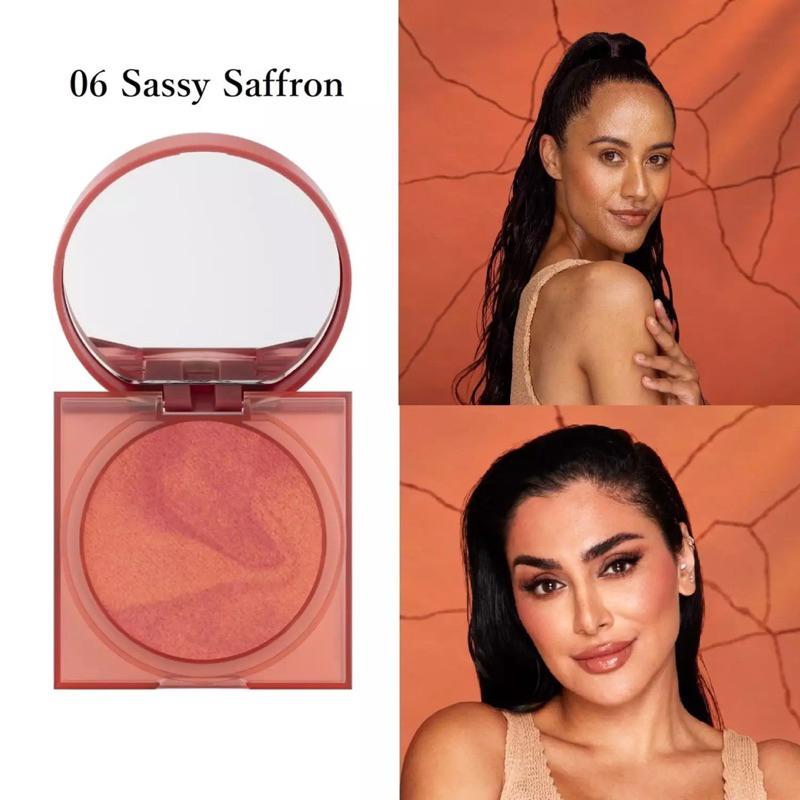 現貨Huda Beauty 腮紅粉餅 GloWish Pressed Blusher sassy saffron 06-細節圖3