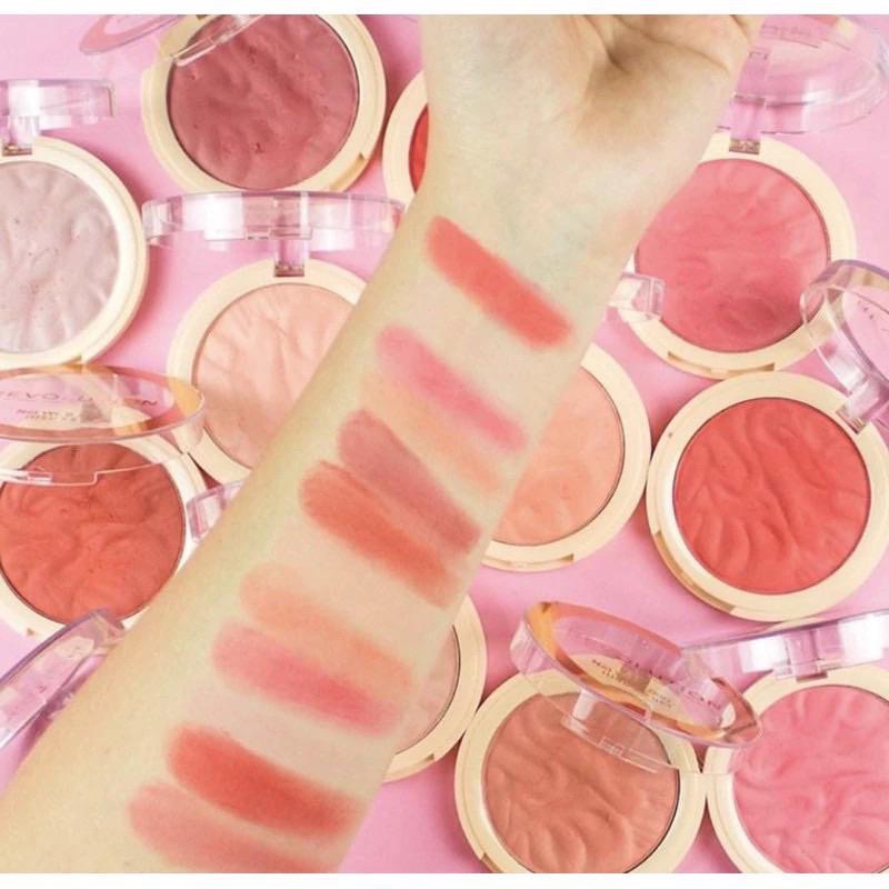 現貨 英國Makeup REVOLUTION 一抹羞澀腮紅 dare 7.5g花語水波甜豆啞光盤-細節圖2