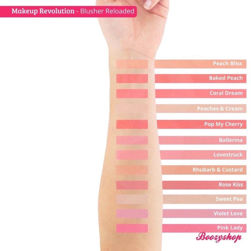 現貨 英國Makeup REVOLUTION 一抹羞澀腮紅 dare 7.5g花語水波甜豆啞光盤-細節圖4