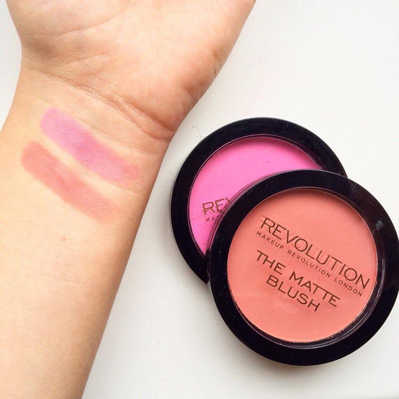 現貨 英國Makeup REVOLUTION 一抹羞澀腮紅 dare 7.5g花語水波甜豆啞光盤-細節圖7