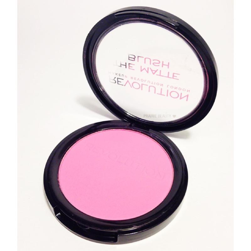 現貨 英國Makeup REVOLUTION 一抹羞澀腮紅 dare 7.5g花語水波甜豆啞光盤-細節圖9
