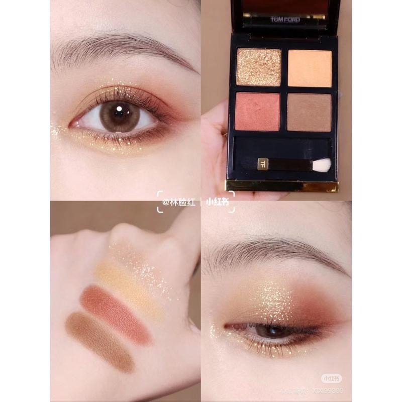 美國代購現貨TOM FORD 眼影盤 四色眼影盤25 pretty baby 26 leopard sun-細節圖5