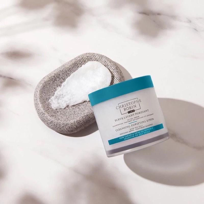 現貨秒出🔥Christophe Robin海鹽舒緩頭皮潔淨霜250ml洗髮精洗髮乳清潔深層淨化天然sea salt-細節圖3