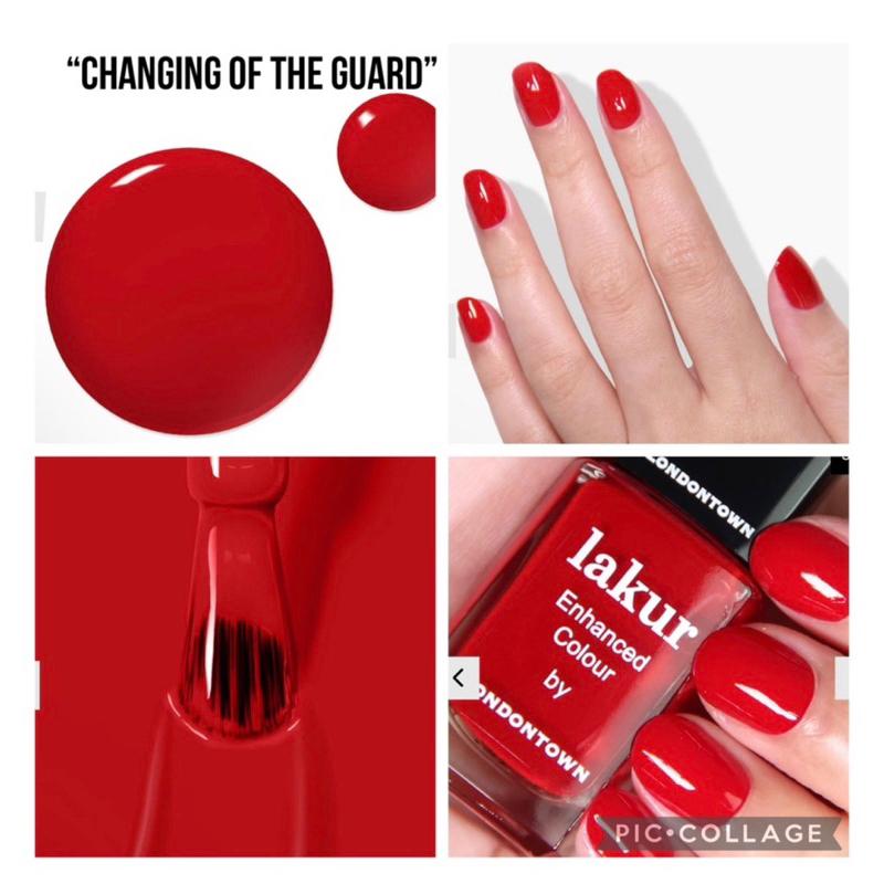 美國代購現貨londontown lakur指甲油組合套裝正紅色銀色-細節圖5