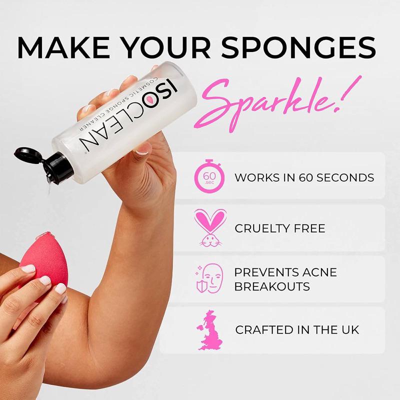 英國代購現貨ISOCLEAN 化妝海綿清潔劑 專業美妝蛋清潔液110ml-細節圖3